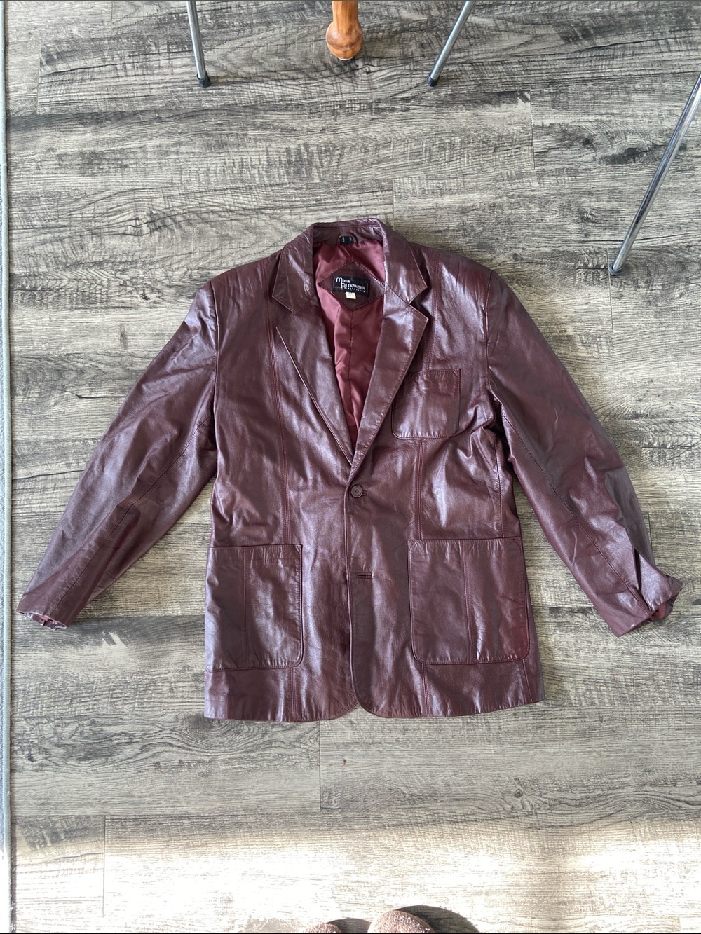 LIKE NEW | vintage | Mark Alexander Burgundy men’s leather jacket